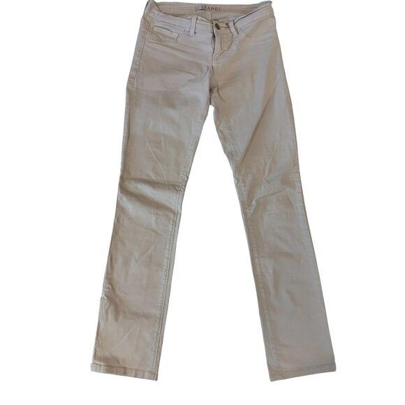 J Brand Jeans Womens 26 Beige Cigarette Leg Slim Straight Made in USA 914K120 - Picture 1 of 9